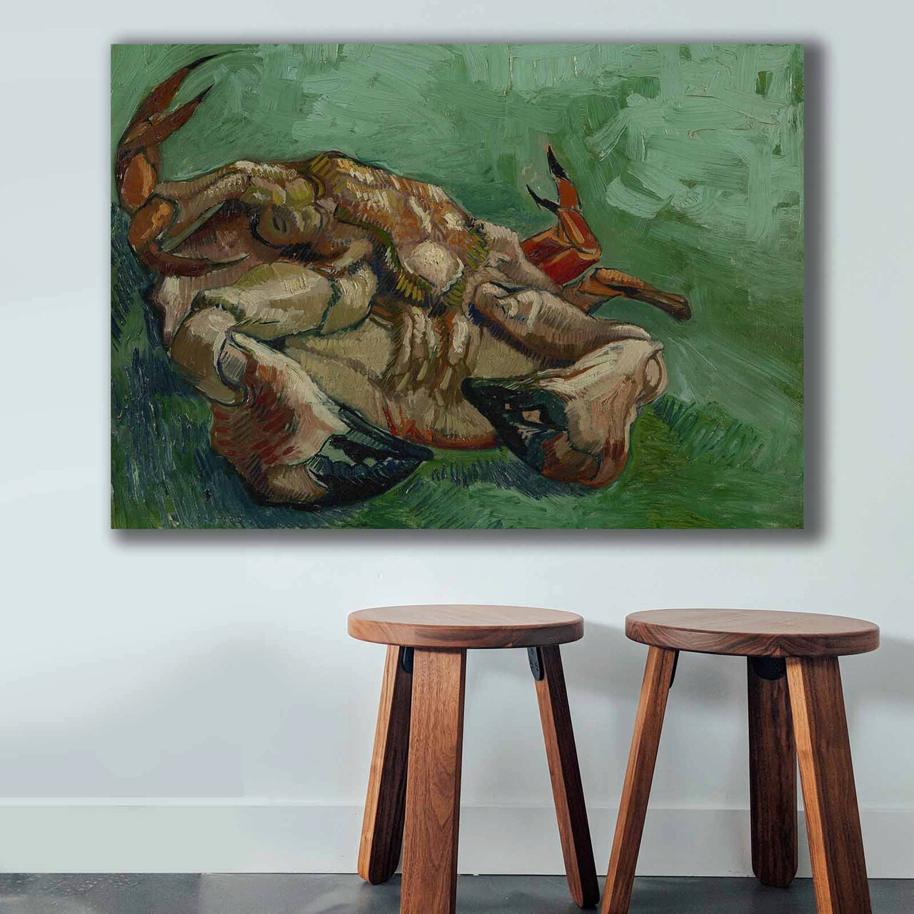 Tablou decorativ, 70100VANGOGH069, Lemn, Multicolor - imagine 4